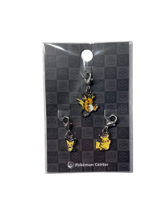 Pikachu Pichu Raichu Metal Charms Samlesæt