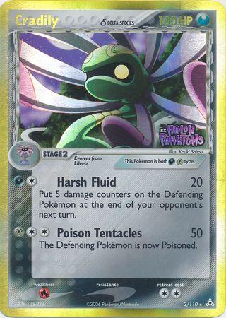 Cradily δ Delta Species - EX Holon Phantoms (Holo Rare) [HP-2]