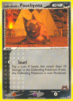 Team Magma's Poochyena (Snarl)