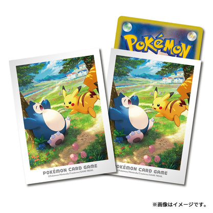 Pikachu & Snorlax Deck Sleeves Pokémon Center Japan Eksklusiv