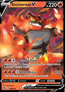 Incineroar V - Champion’s Path (Ultra Rare) [CPA-8]