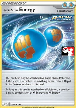 Rapid Strike Energy - Play! Pokémon Prize Pack Series Two (Promo) [PPS2-BST 140]