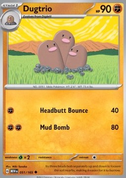 Dugtrio - 151 (Uncommon) [MEW-051]