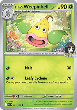 Erika's Weepinbell - Ascended Heroes (Uncommon) [ASC-005]