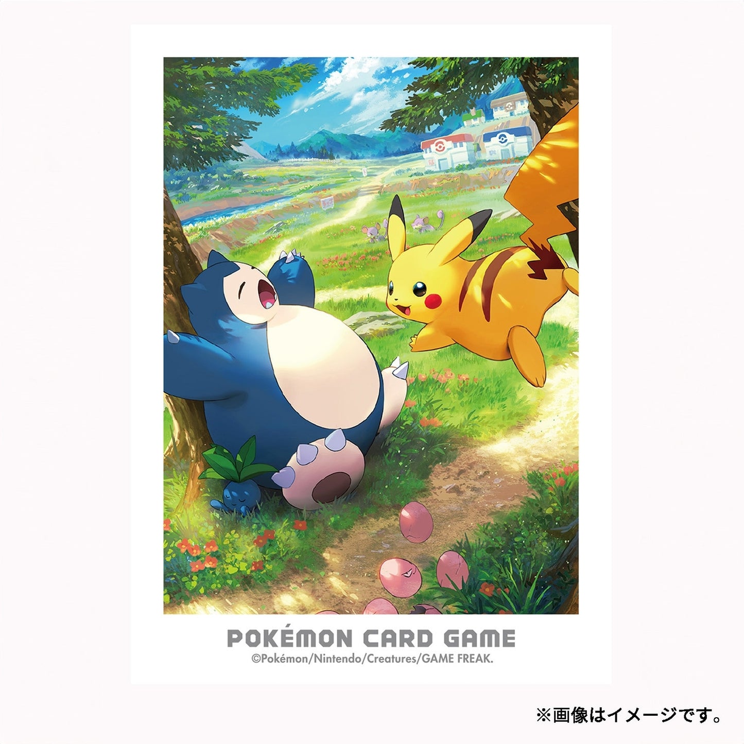 Pikachu & Snorlax Deck Sleeves Pokémon Center Japan Eksklusiv